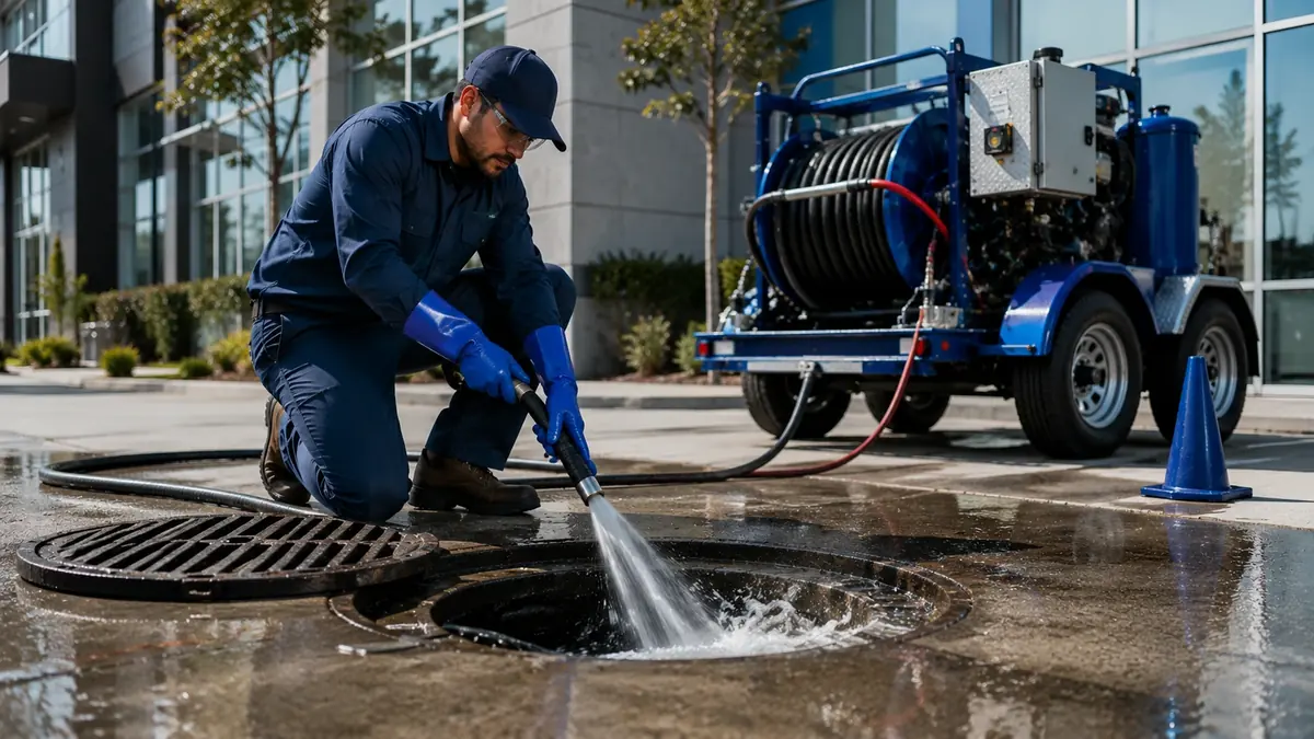 Commercial Hydro Jet Drain Cleaning in Stanton