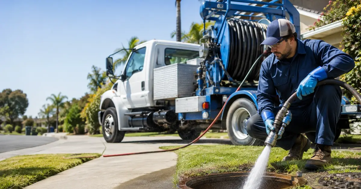 Hydro jet sewer cleaning Stanton