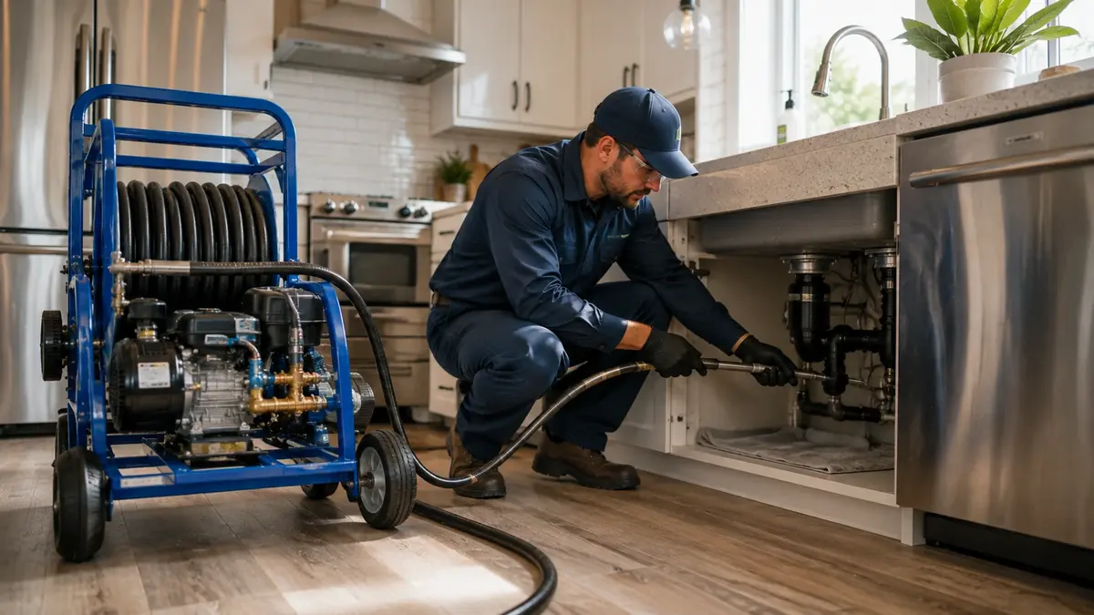 Kitchen Drain Hydro Jetting in Stanton