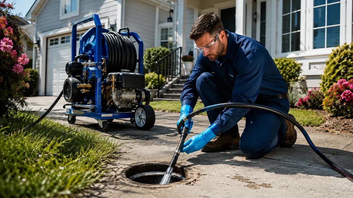 Residential Hydro Jet Drain Cleaning in Stanton