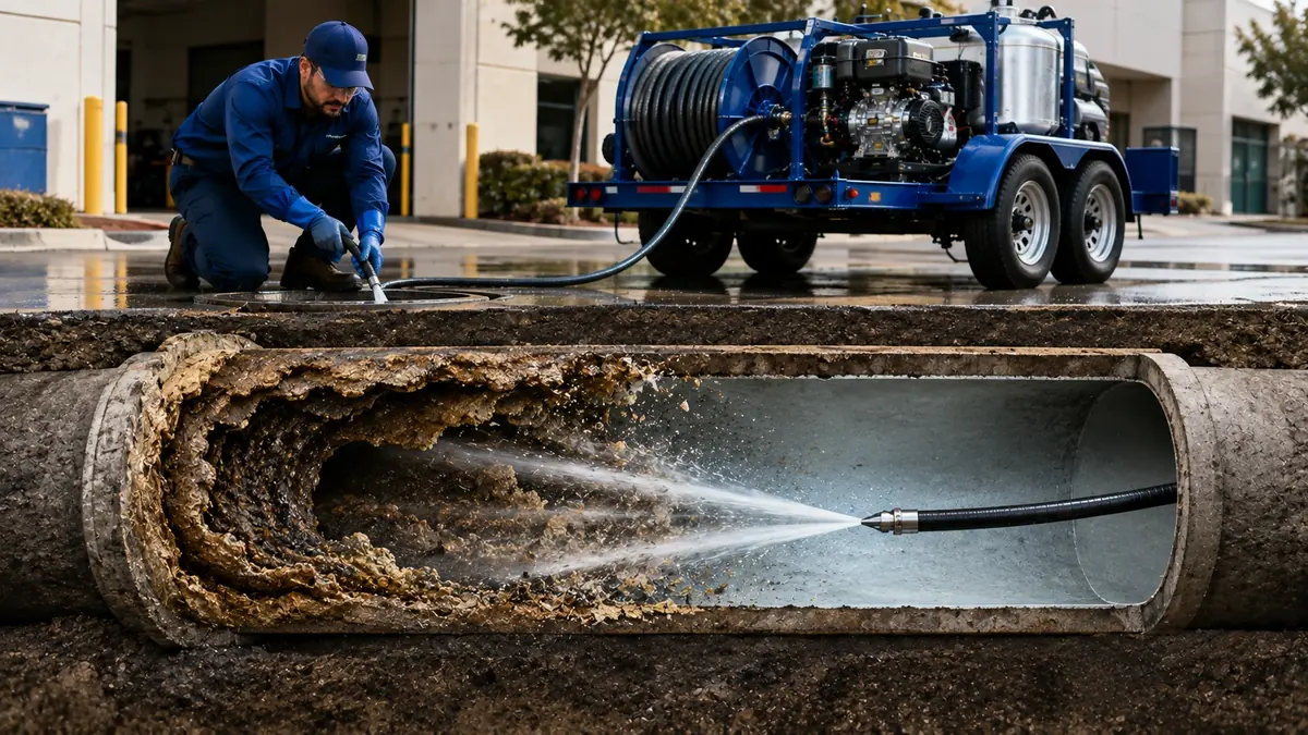 Sewer Pipe Descaling in Stanton